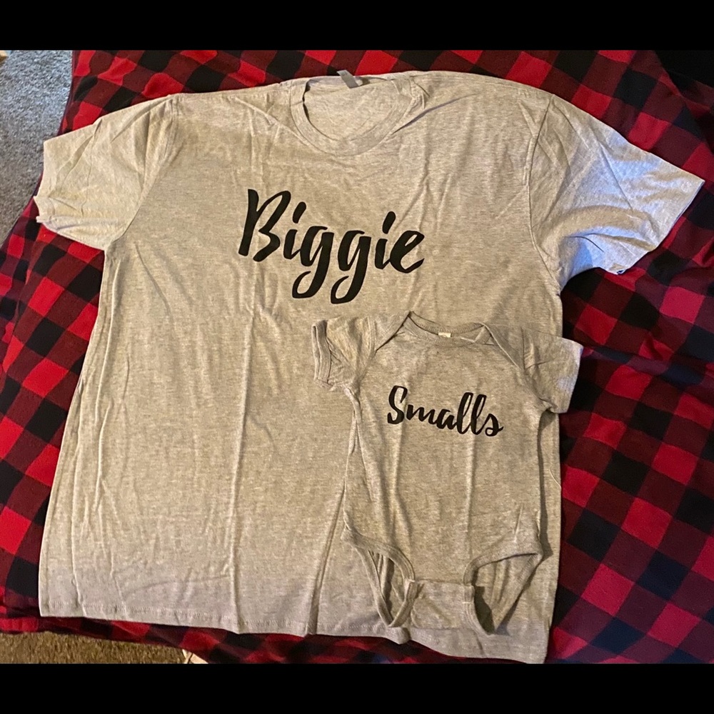 “Biggie” “Smalls” Parent/Kid shirts
